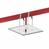 Пожарные экраны для спринклеров квадратные (крепление на трубу) Пожарные экраны для спринклеров квадратные (крепление на трубу)